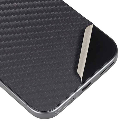 Black Carbon Fiber Specialty Texture Material Google Pixel 9 Skin
